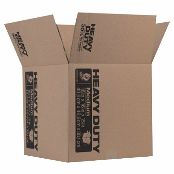 Duck Brand 280728 16'' x 16'' x 15'' Brown Heavy-Duty Moving / Storage Box 328DUC280728